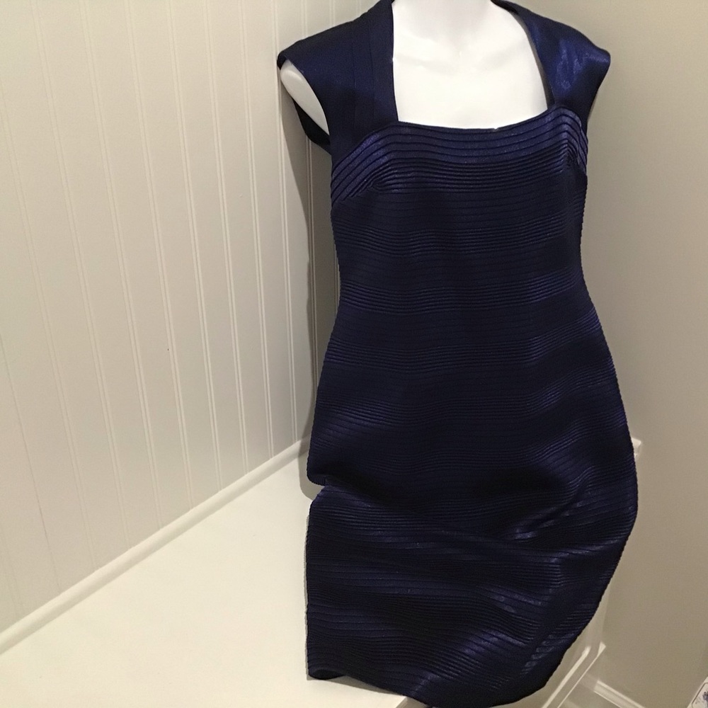 Dress Size 6, R&M Richards Royal Blue Shimmer